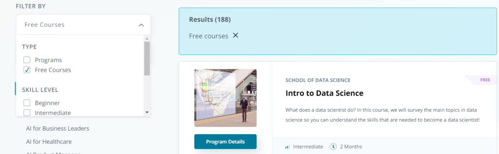 Udacity-Free Courses