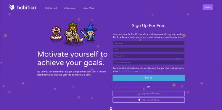 Habitica - Best Goal-Setting Apps of 2023